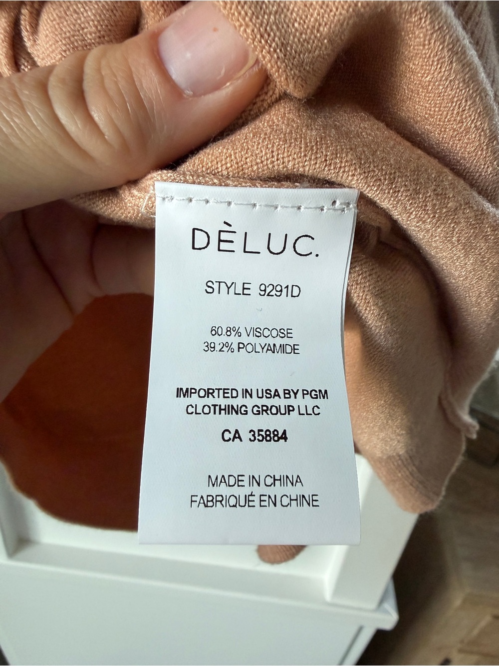 Dèluc Cassio Sleeveless Polo Sweater Top Beige Tan M NWT - Picture 5 of 6